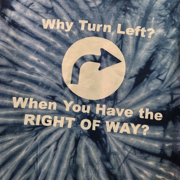 🐘 Young Republicans Tie Dye Tee Right of Way M - Picture 4 of 7